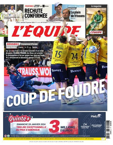 L’equipe du Samedi 27 Janvier 2024