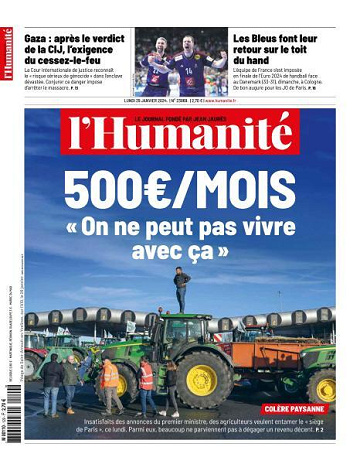 L’Humanite - 29 Janvier 2024