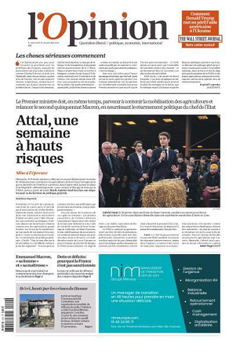 L’Opinion - 29 Janvier 2024