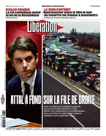 Libération du Mercredi 31 Janvier 2024