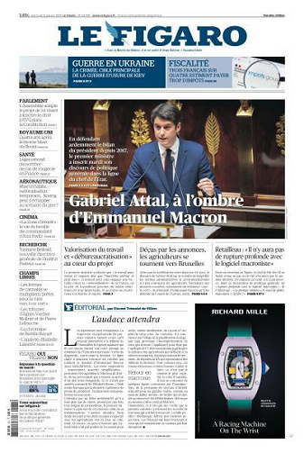 Le Figaro du Mercredi 31 Janvier 2024