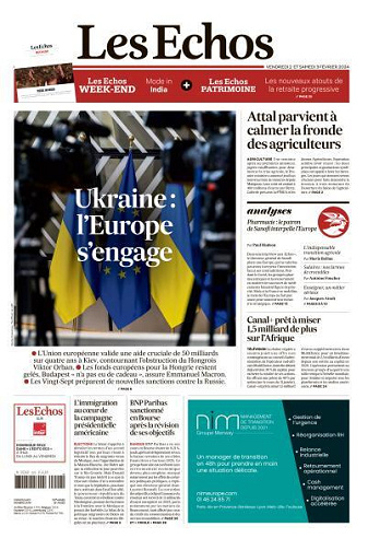 Les Echos du Vendredi 2 et Samedi 3 Février 2024