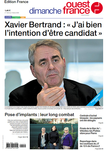 Ouest-France Édition France du Dimanche 4 Février 2024