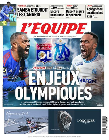 L’equipe du Dimanche 4 Février 2024