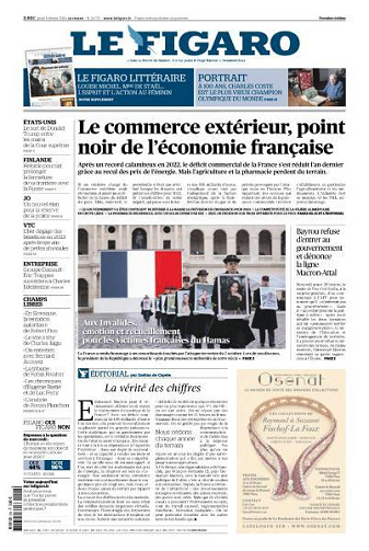 Le Figaro du Jeudi 8 Février 2024