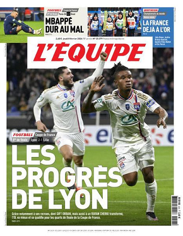 L’equipe du Jeudi 8 Février 2024