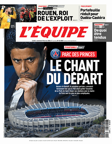 L’equipe du Vendredi 9 Février 2024