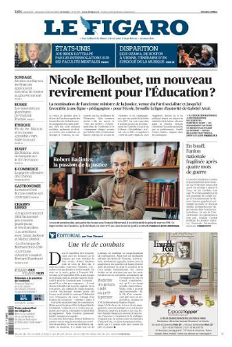 Le Figaro du Samedi 10 et Dimanche 11 Février 2024