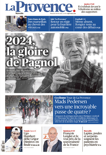 La Provence Marseille du Dimanche 11 Février 2024
