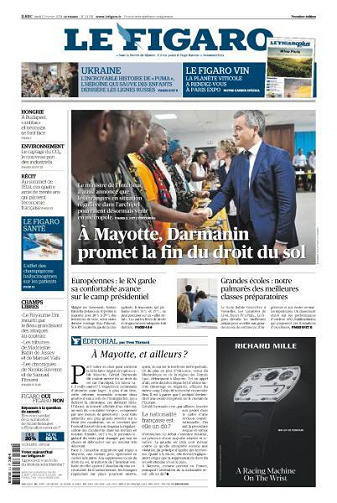 Le Figaro du Lundi 12 Février 2024