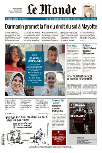Le Monde du Mardi 13 Février 2024