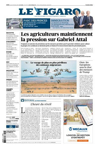 Le Figaro du Mardi 13 Février 2024