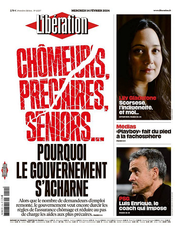 Libération du Mercredi 14 Février 2024