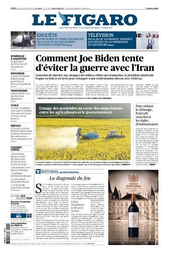 Le Figaro du Mercredi 14 Février 2024