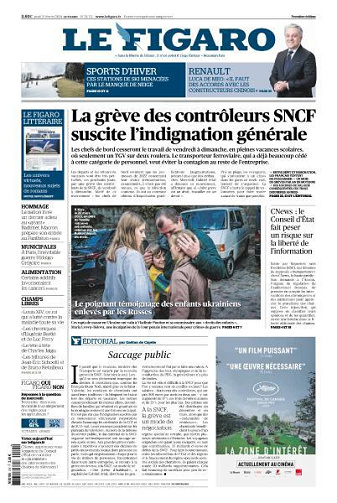 Le Figaro du Jeudi 15 Février 2024