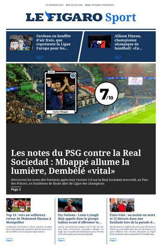 Le Figaro Sport - 15 Février 2024