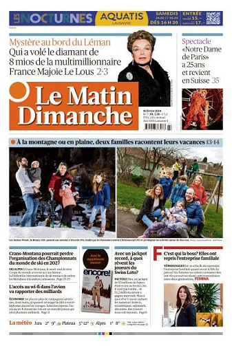 Le Matin Dimanche - 18 Février 2024