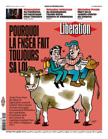 Libération du Jeudi 22 Février 2024