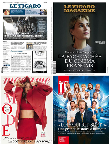 Pack Le Figaro et ses 3 suppléments - Vendredi 23 Février 2024