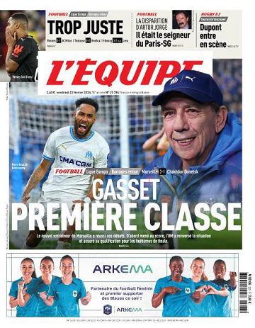 L’equipe du Vendredi 23 Février 2024