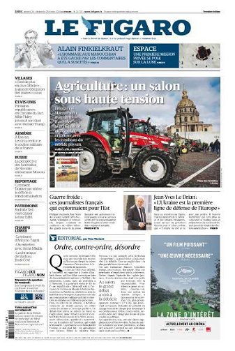 Le Figaro du Samedi 24 et Dimanche 25 Février 2024