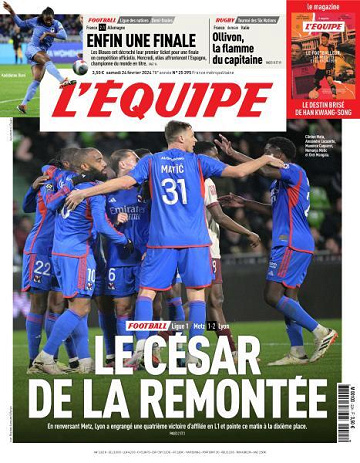L’equipe du Samedi 24 Février 2024