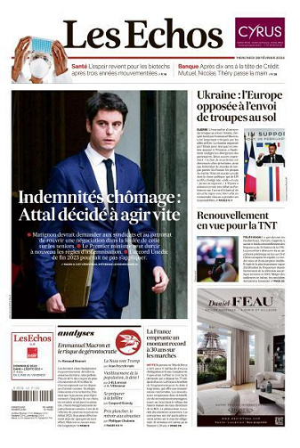 Les Echos du Mercredi 28 Février 2024