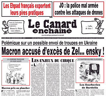 Le Canard Enchaîné du Mercredi 28 Février 2024