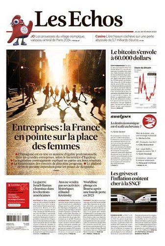 Les Echos du Jeudi 29 Février 2024