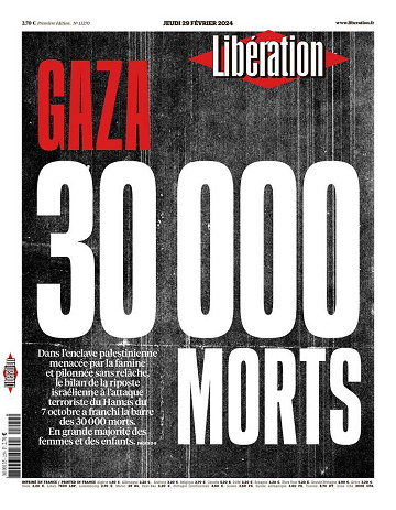 Libération du Jeudi 29 Février 2024