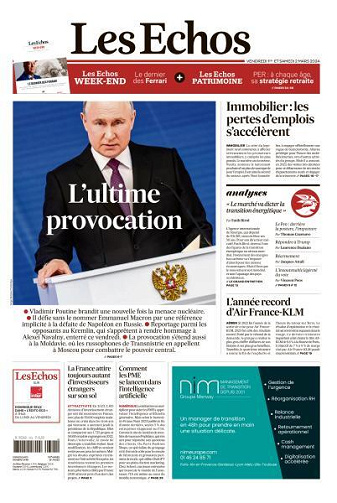 Les Echos du Vendredi 1er et Samedi 2 Mars 2024