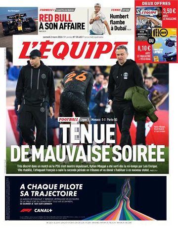L’equipe du Samedi 2 Mars 2024