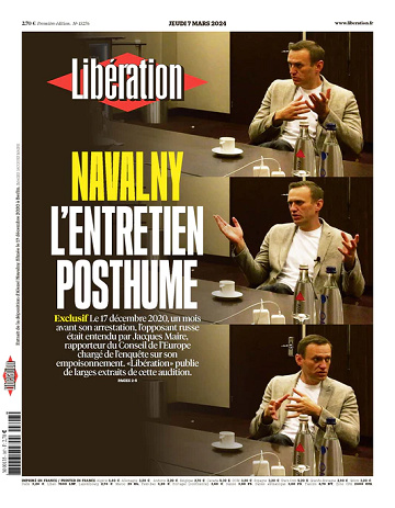 Libération du Jeudi 7 Mars 2024