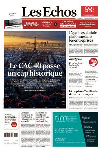 Les Echos du Vendredi 8 et Samedi 9 Mars 2024