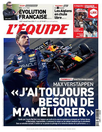 L’equipe du Samedi 9 Mars 2024