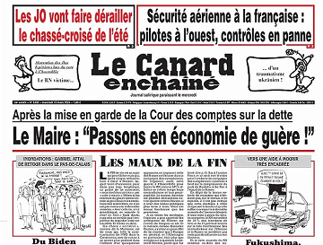 Le canard enchaîné N°5392 du Mercredi 13 Mars 2024