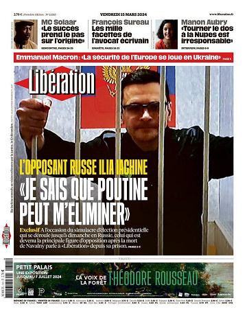 Libération du Vendredi 15 Mars 2024