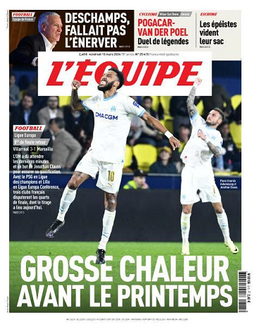 L’equipe du Vendredi 15 Mars 2024