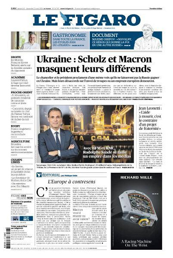 Le Figaro du Samedi 16 et Dimanche 17 Mars 2024
