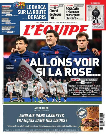 L’equipe du Samedi 16 Mars 2024