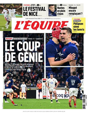 L’equipe du Dimanche 17 Mars 2024