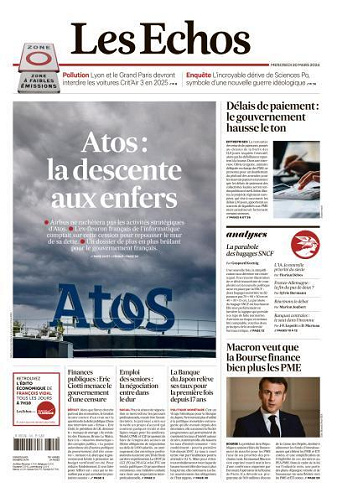 Les Echos du Mercredi 20 Mars 2024