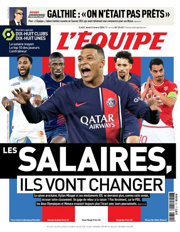L’equipe du Jeudi 21 Mars 2024