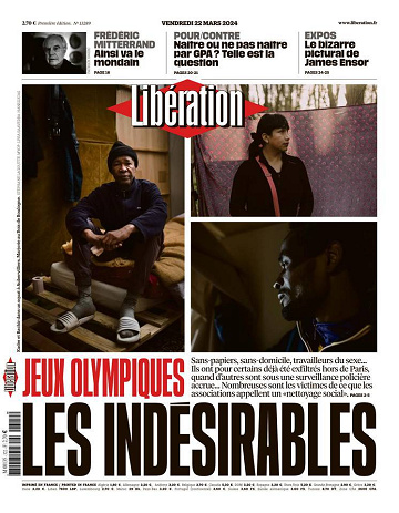Libération du Vendredi 22 Mars 2024