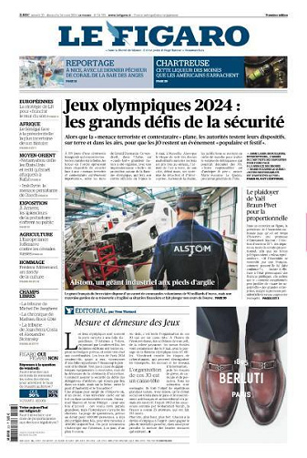 Le Figaro du Samedi 23 et Dimanche 24 Mars 2024