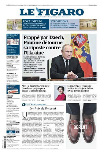 Le Figaro du Lundi 25 Mars 2024