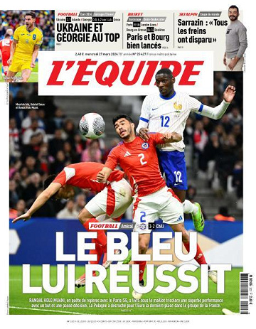 L’equipe du Mercredi 27 Mars 2024