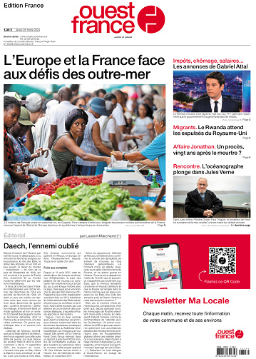 Ouest-France Édition France du Jeudi 28 Mars 2024