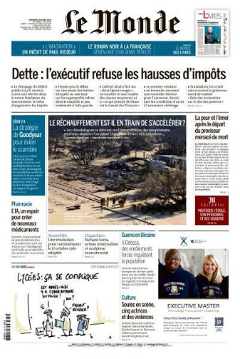 Le Monde du Vendredi 29 Mars 2024
