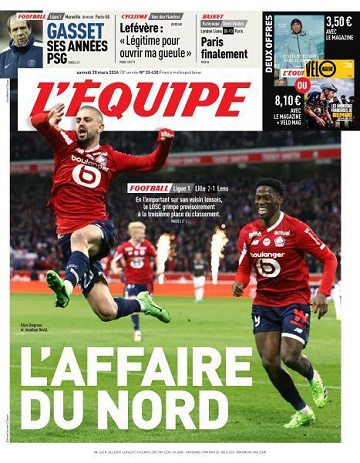 L’equipe du Samedi 30 Mars 2024